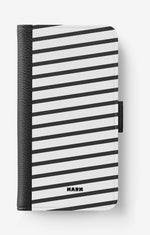 Samsung Galaxy A16 Wallet Case - Black Stripes - View 1