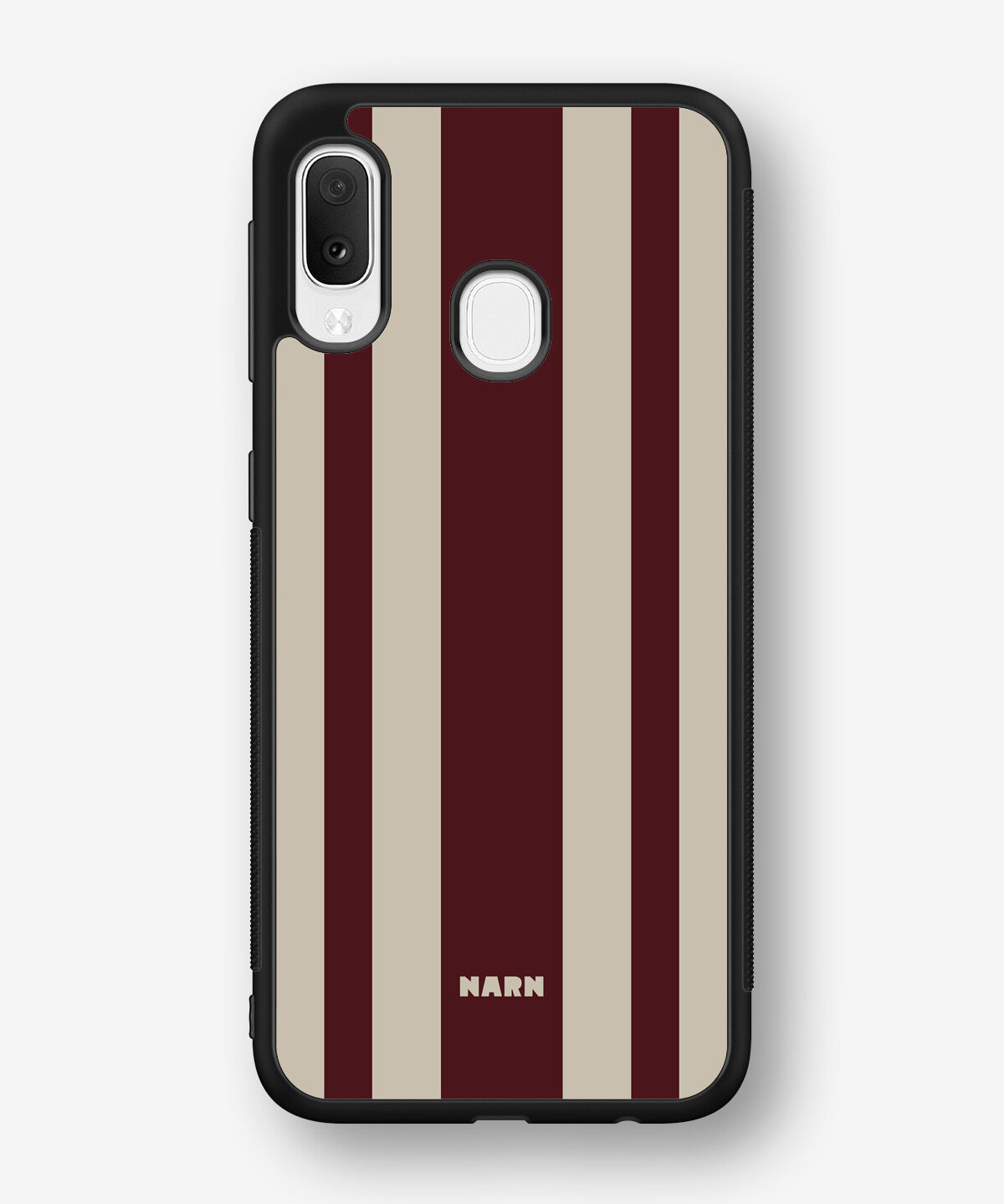 Samsung Galaxy A20e Hard Case – Bordeaux Stripe - View 1