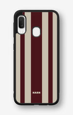 Samsung Galaxy A20e Hard Case – Bordeaux Stripe - View 1