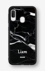 Samsung Galaxy A20e Hard Case – Custom - Black Marble - View 1