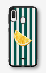 Samsung Galaxy A20e Hard Case – Lemon Stripes - View 1