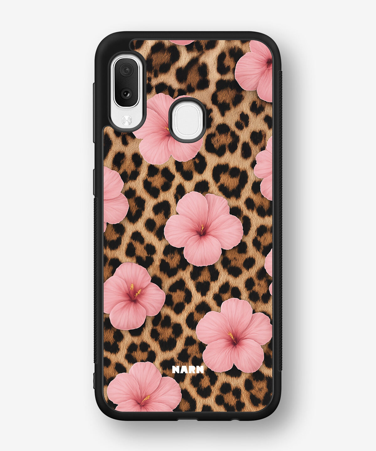 Samsung Galaxy A20e Hard Case – Leopard Flower - View 1