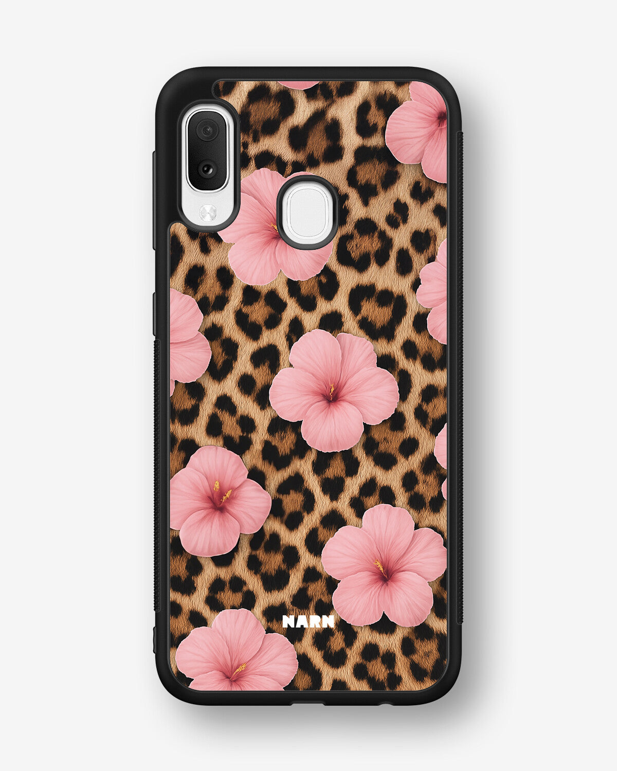 Samsung Galaxy A20e Hard Case – Leopard Flower - View 1