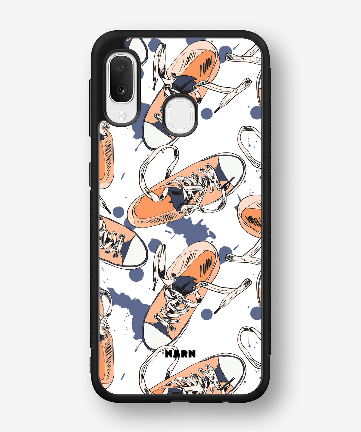Samsung Galaxy A20e Hard Case – Apricot Sneakers - View 1