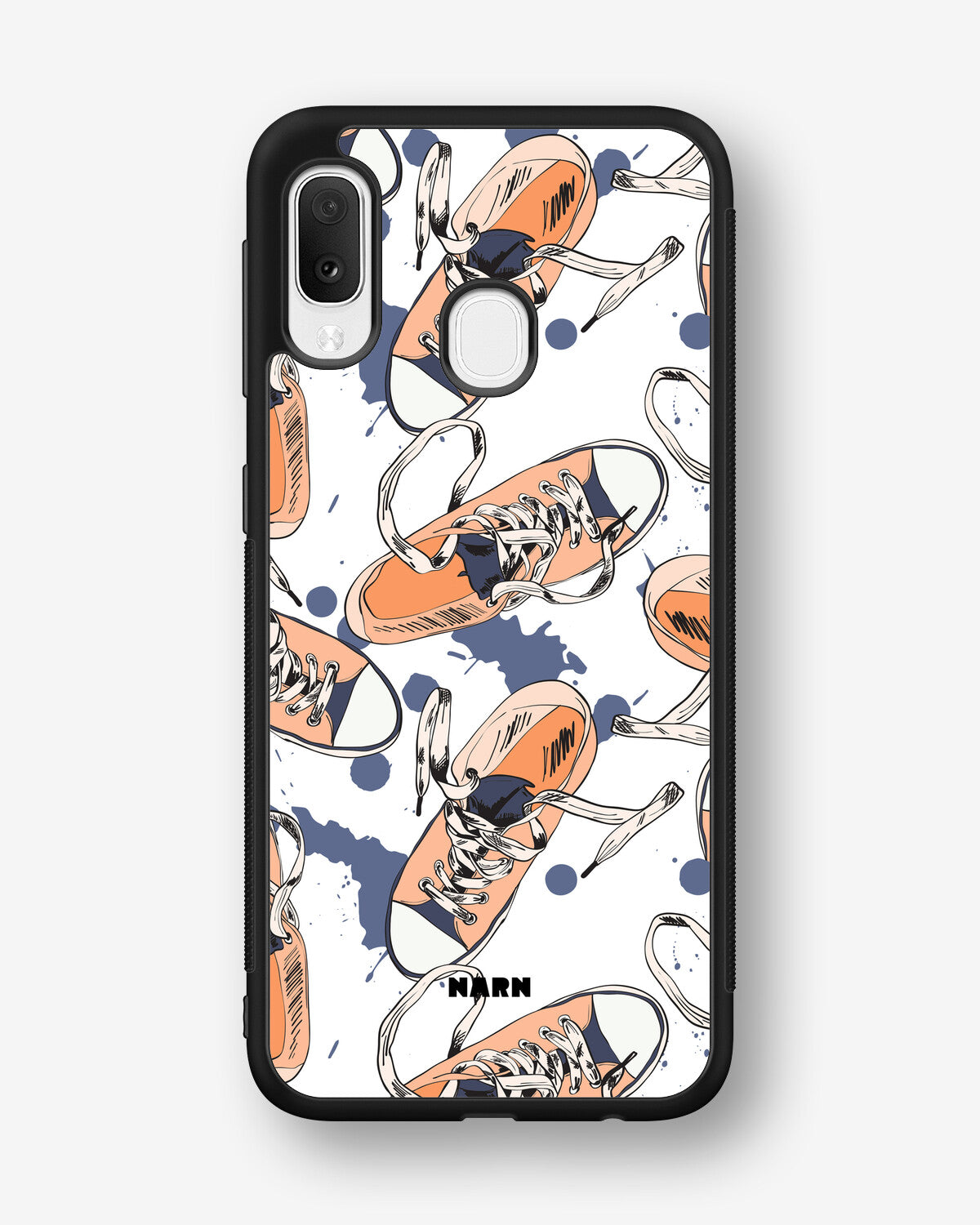 Samsung Galaxy A20e Hard Case – Apricot Sneakers - View 1