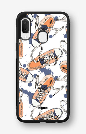 Samsung Galaxy A20e Hard Case – Apricot Sneakers - View 1