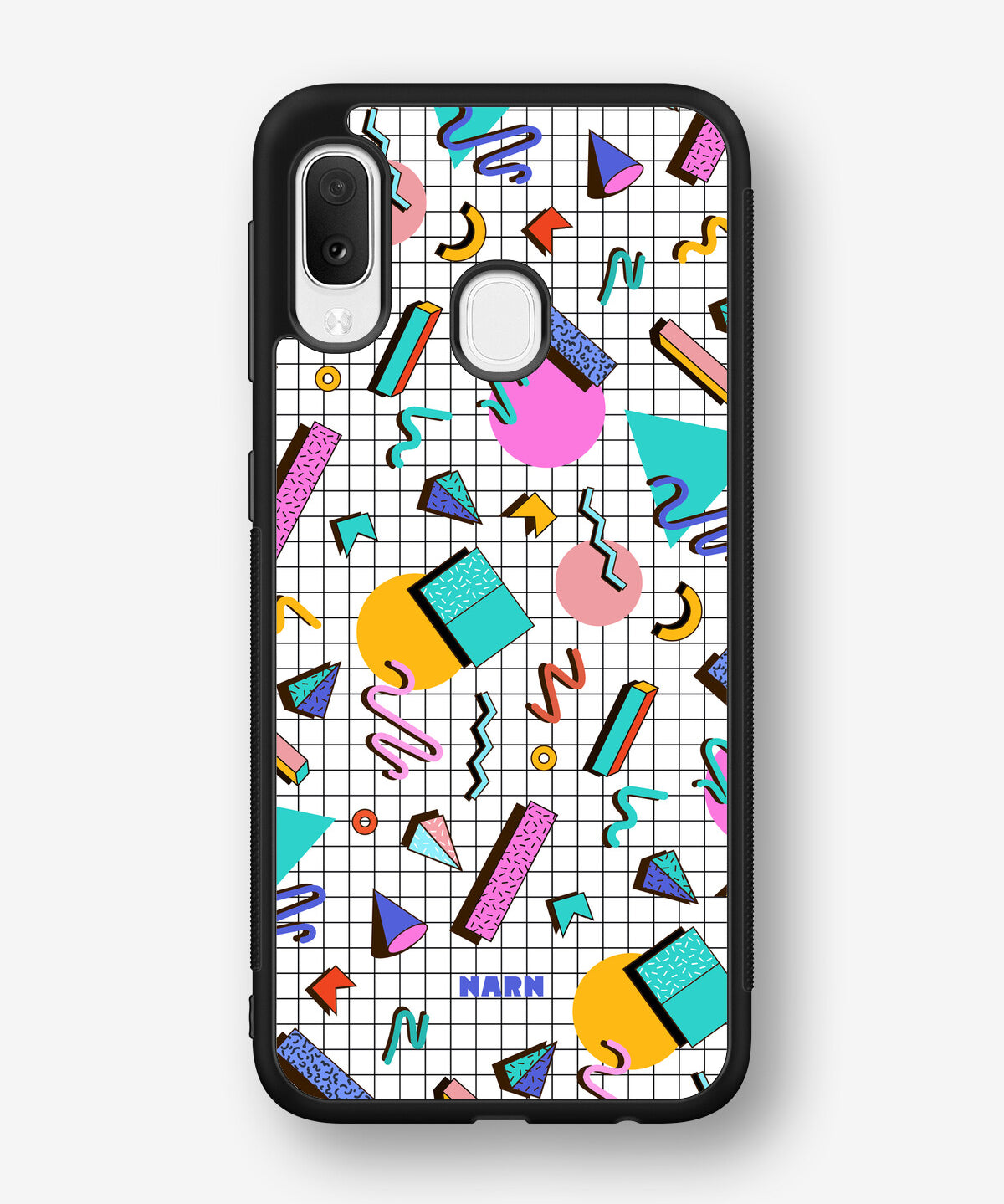 Samsung Galaxy A20e Hard Case – 80s Memphis - View 1