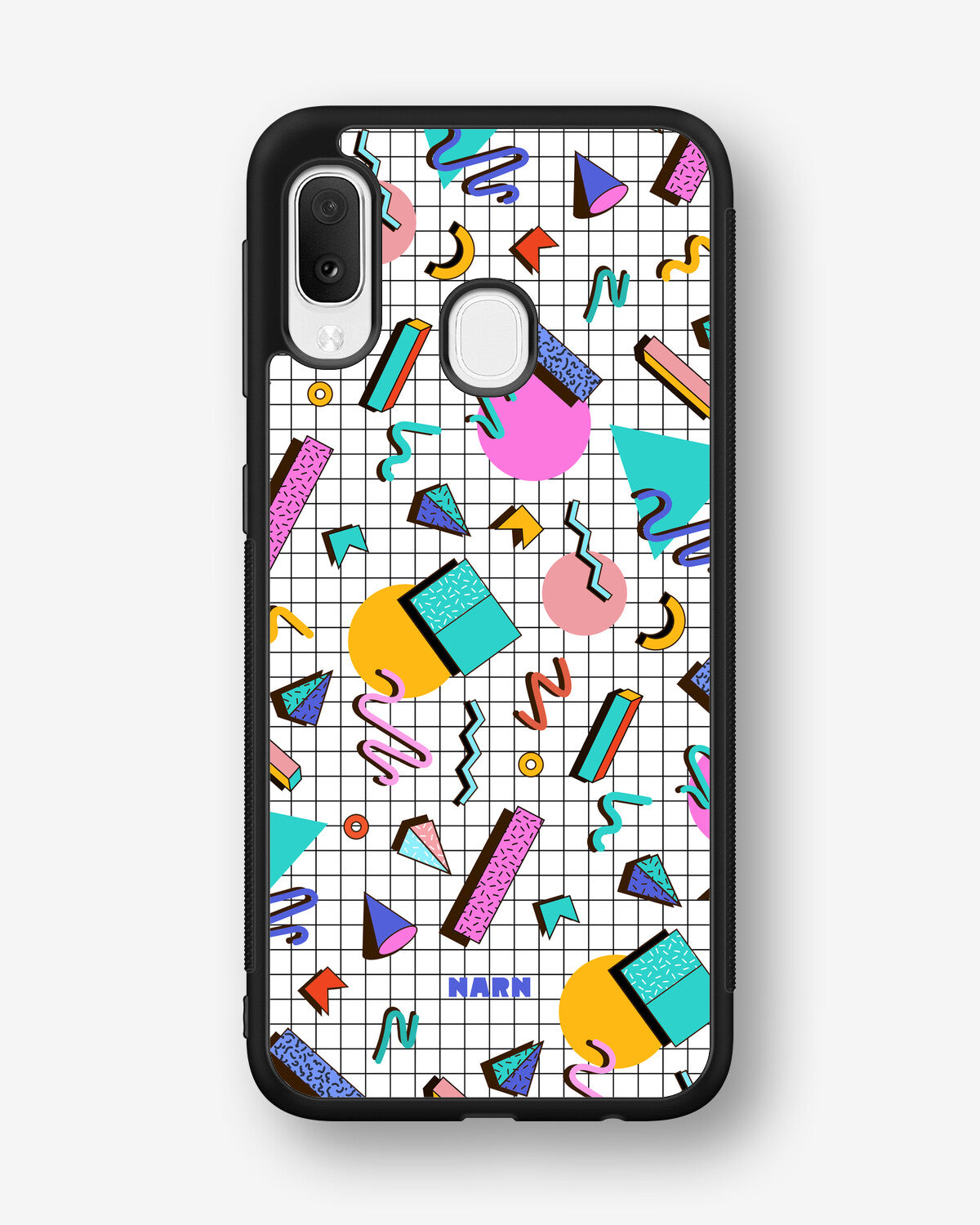Samsung Galaxy A20e Hard Case – 80s Memphis - View 1