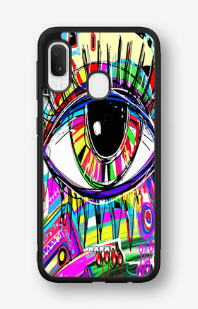 Samsung Galaxy A20e Hard Case – Abstract Eye - View 1