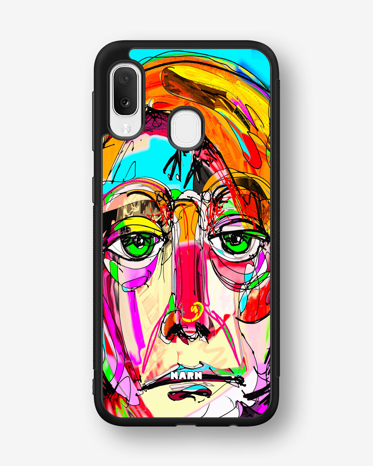 Samsung Galaxy A20e Hard Case – Abstract Portrait - View 1