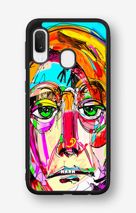 Samsung Galaxy A20e Hard Case – Abstract Portrait - View 1