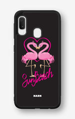 Samsung Galaxy A20e Hard Case – Beach Flamingo - View 1
