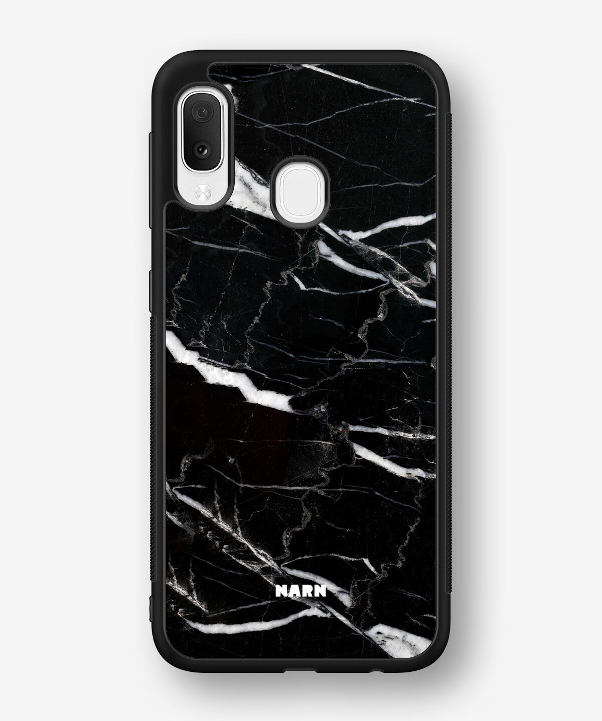 Samsung Galaxy A20e Hard Case – Black Marble - View 1