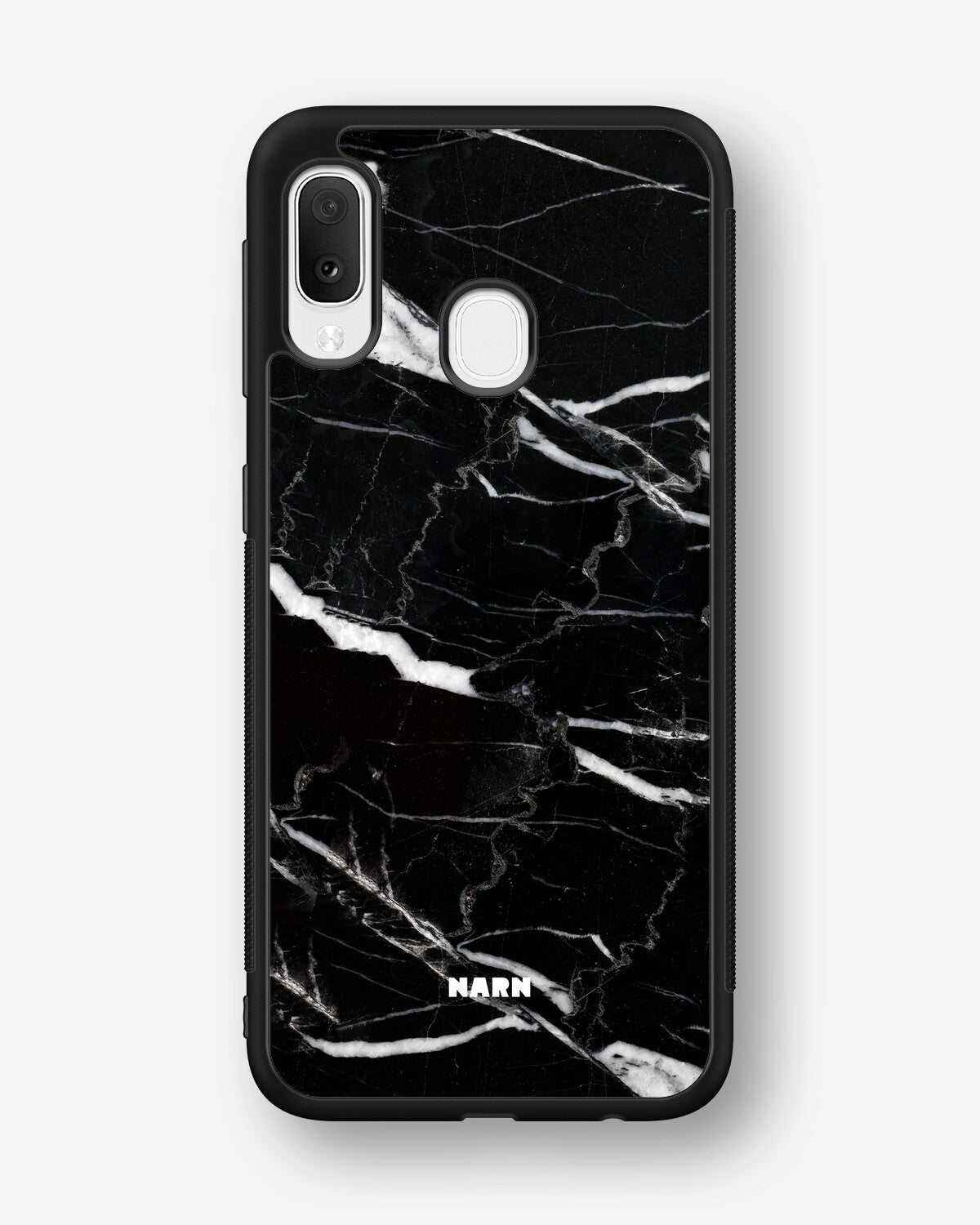 Samsung Galaxy A20e Hard Case – Black Marble - View 1