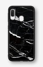 Samsung Galaxy A20e Hard Case – Black Marble - View 1