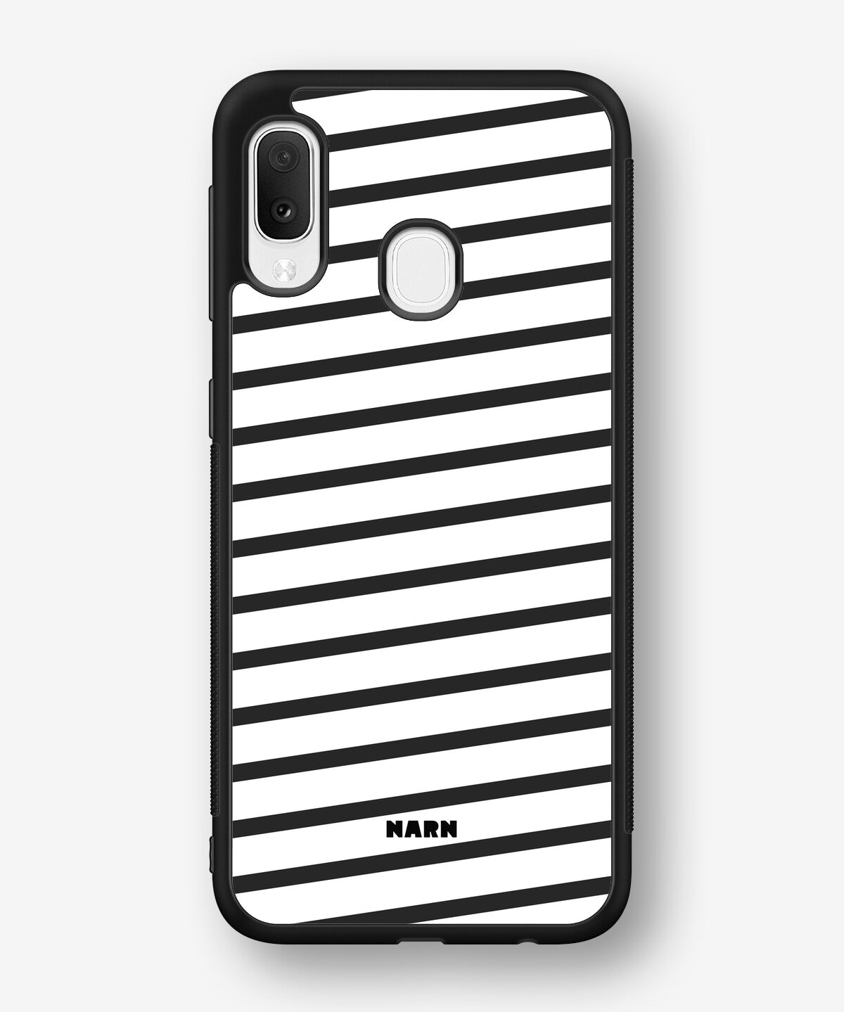 Samsung Galaxy A20e Hard Case – Black Stripes - View 1