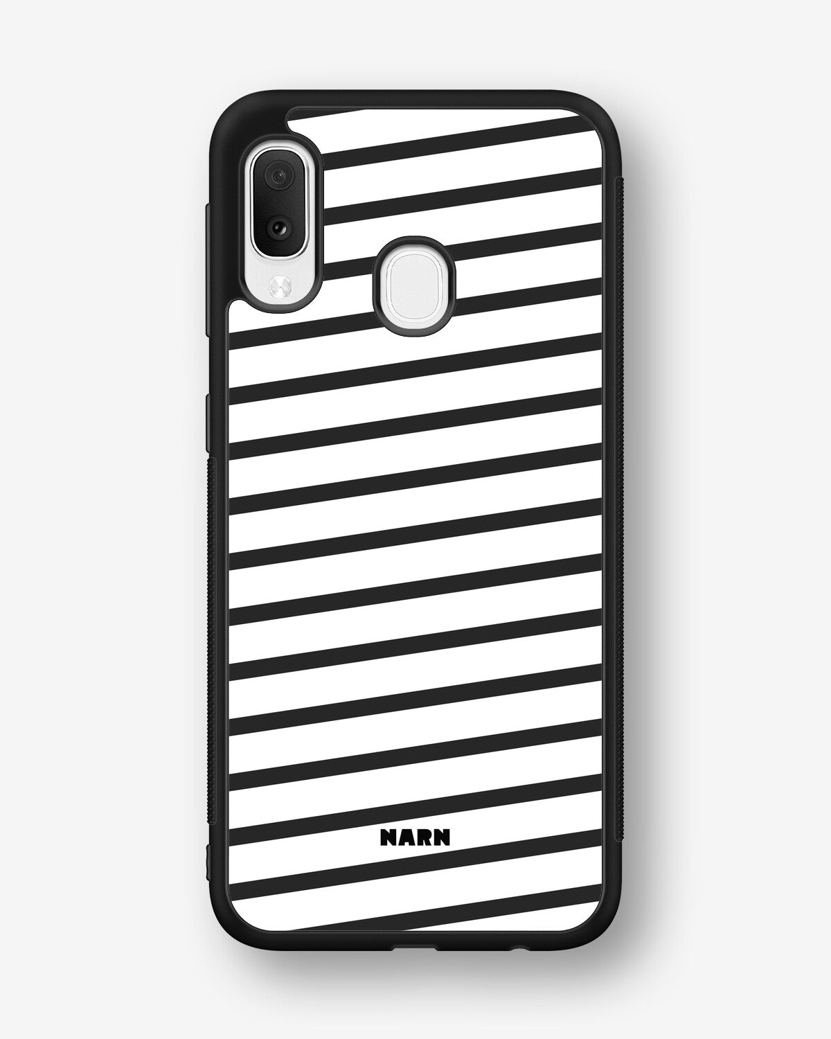 Samsung Galaxy A20e Hard Case – Black Stripes - View 1