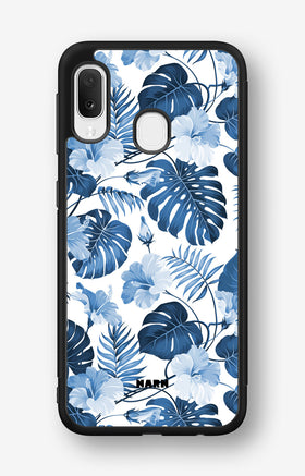 Samsung Galaxy A20e Hard Case – Blue Tropics - View 1