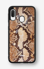 Samsung Galaxy A20e Hard Case – Brown Snakeskin - View 1