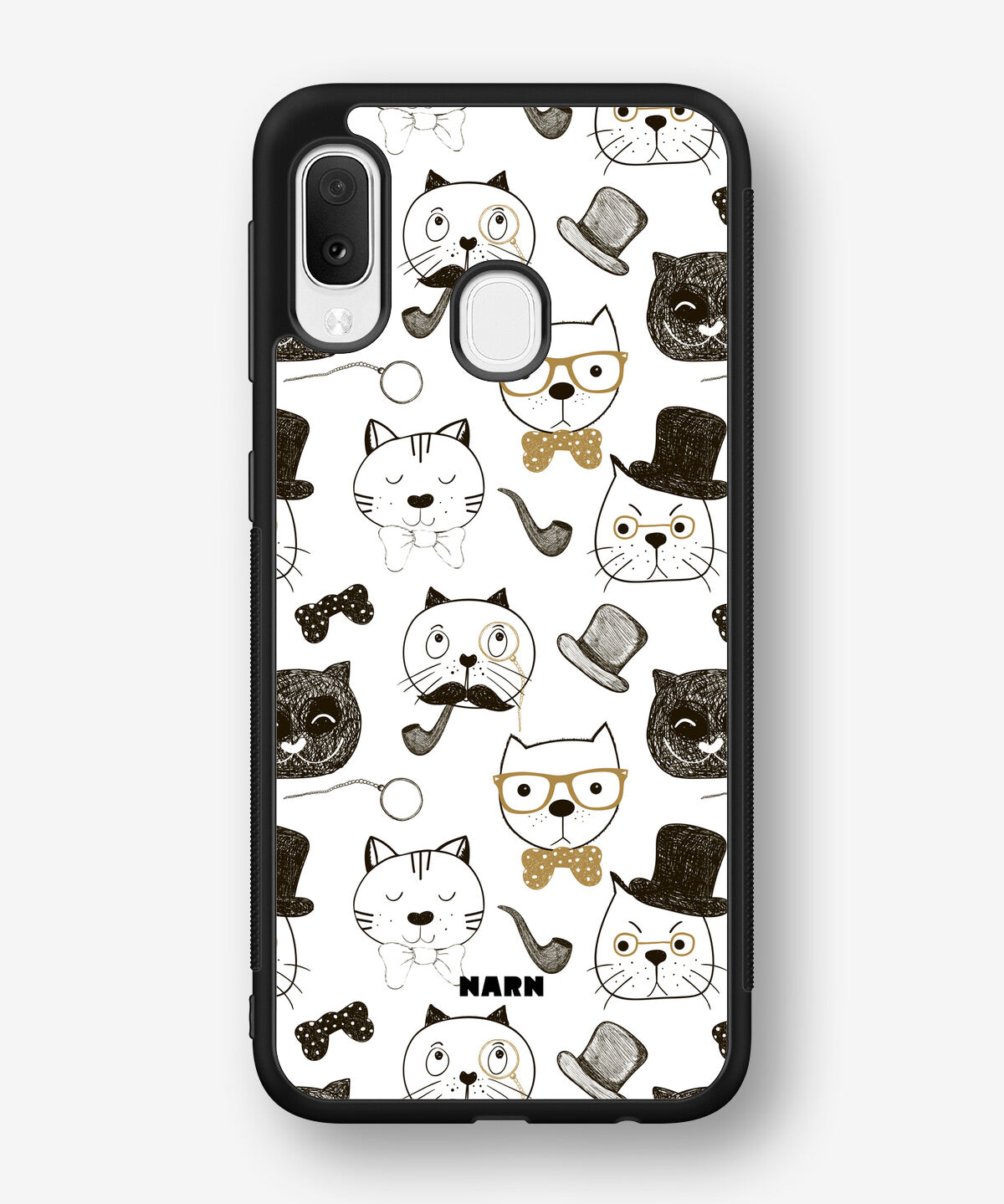 Samsung Galaxy A20e Hard Case – Cartoon Cats - View 1