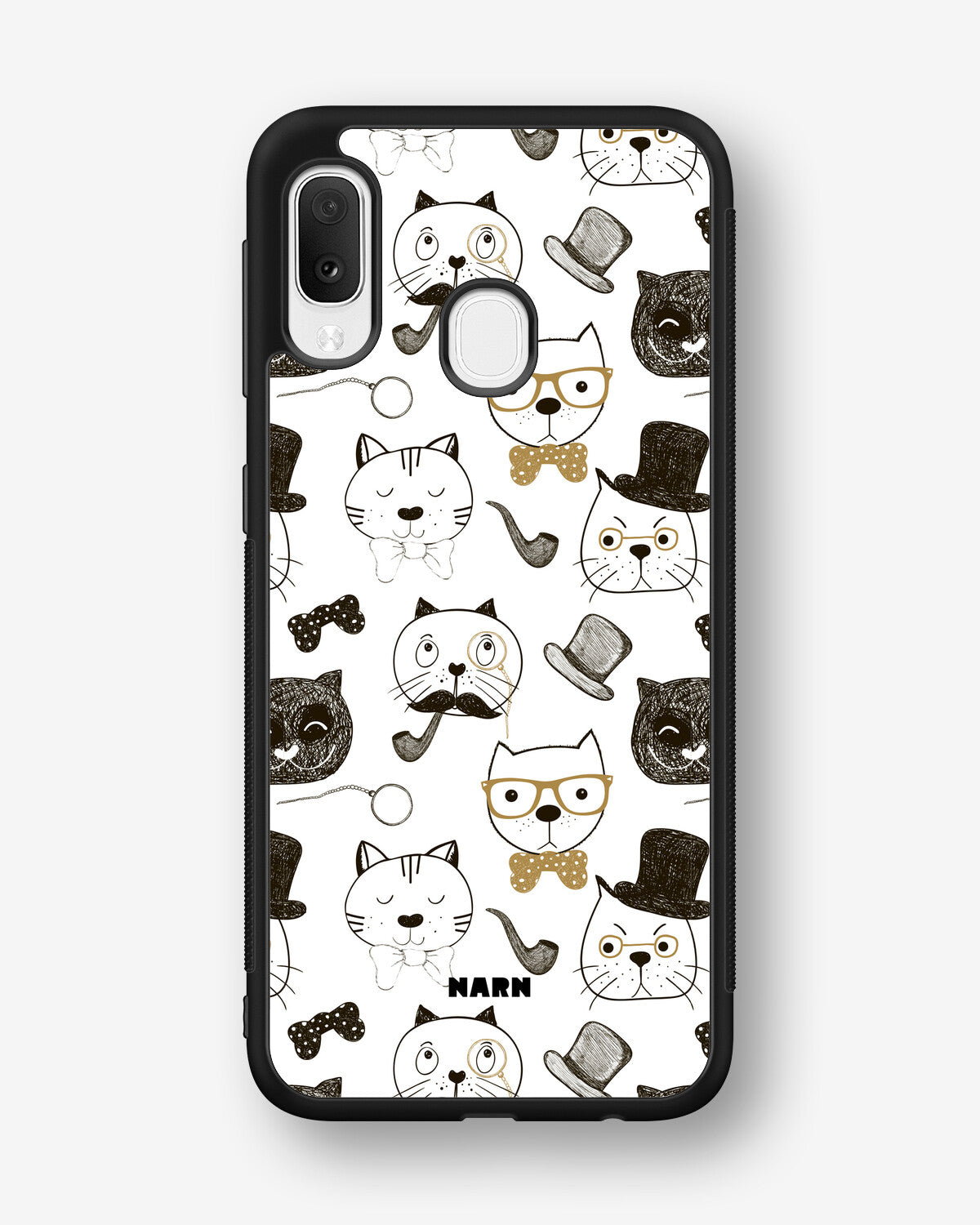 Samsung Galaxy A20e Hard Case – Cartoon Cats - View 1