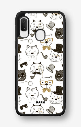 Samsung Galaxy A20e Hard Case – Cartoon Cats - View 1