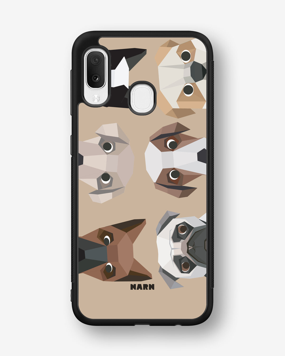 Samsung Galaxy A20e Hard Case – Cute Dogs - View 1