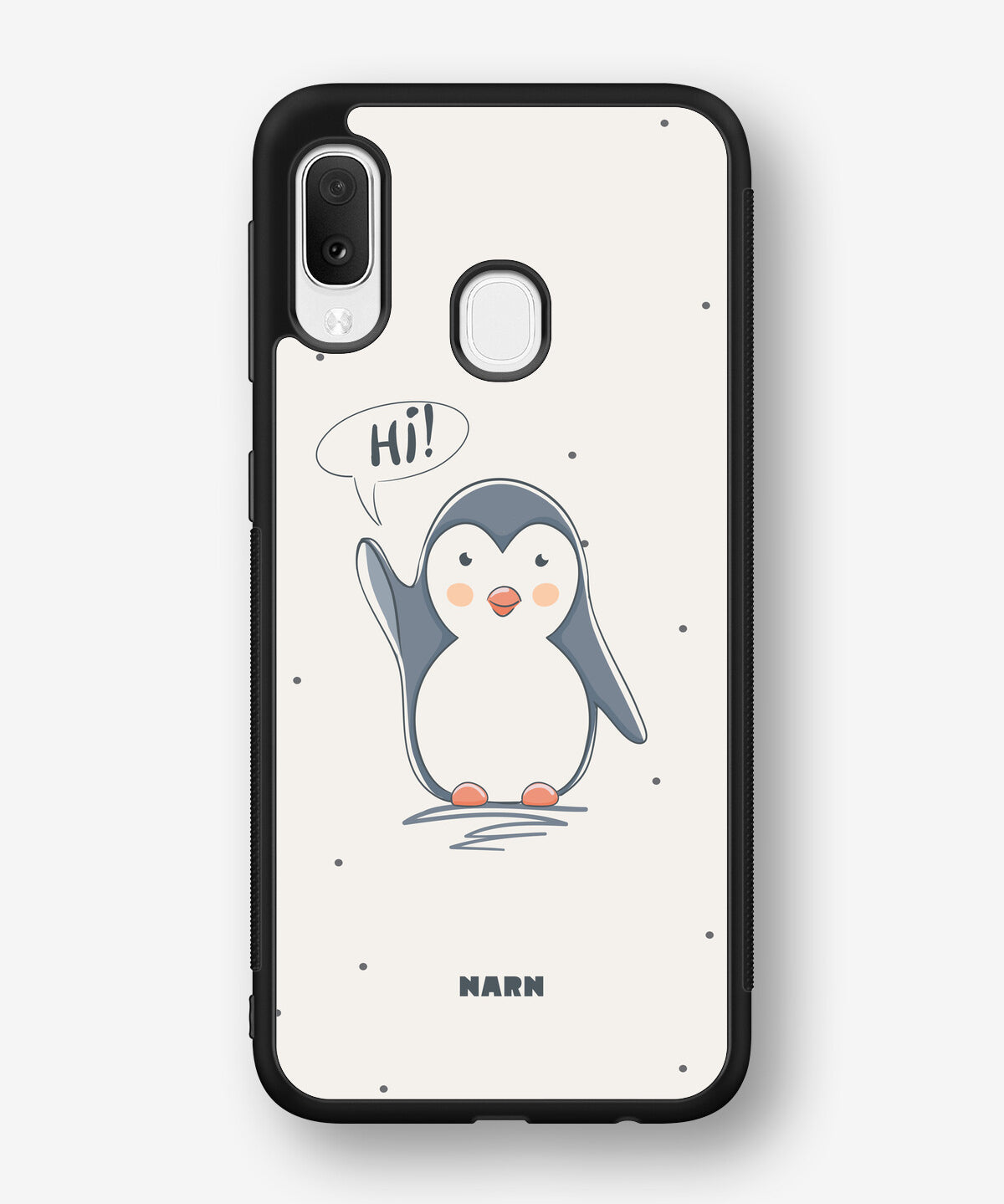Samsung Galaxy A20e Hard Case – Cute Penguin - View 1