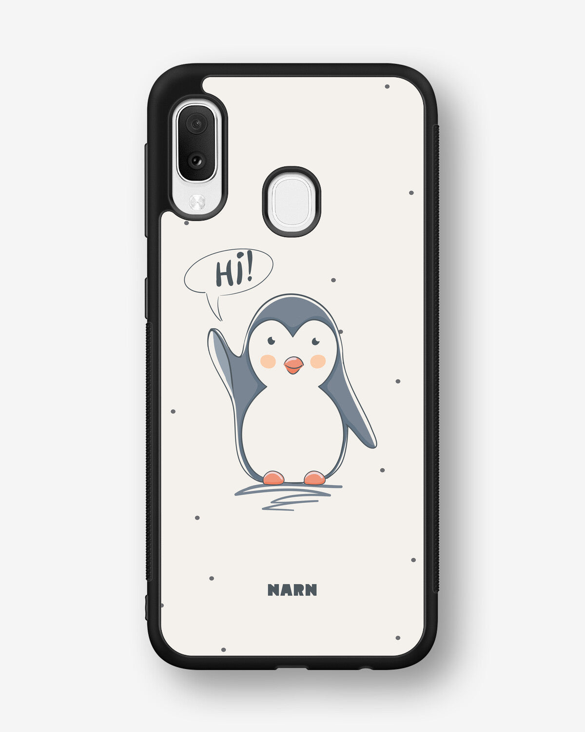 Samsung Galaxy A20e Hard Case – Cute Penguin - View 1