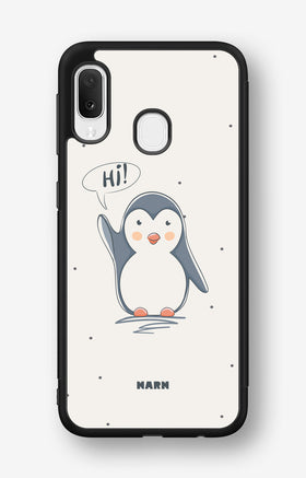 Samsung Galaxy A20e Hard Case – Cute Penguin - View 1