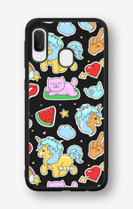 Samsung Galaxy A20e Hard Case – Cute Stickers - View 1