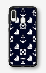 Samsung Galaxy A20e Hard Case – Deep Blue Voyage - View 1