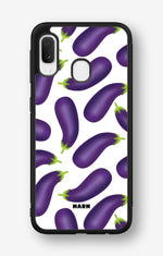 Samsung Galaxy A20e Hard Case – Eggplant Pattern - View 1
