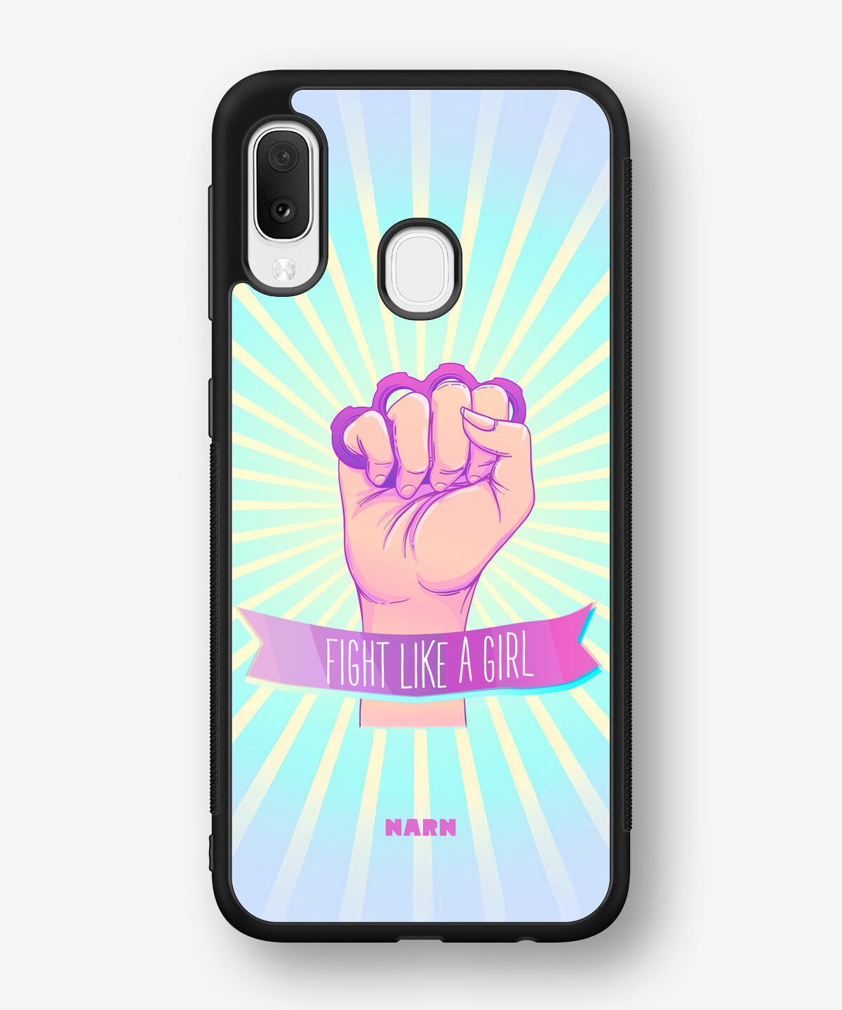Samsung Galaxy A20e Hard Case – Fight Like A Girl - View 1