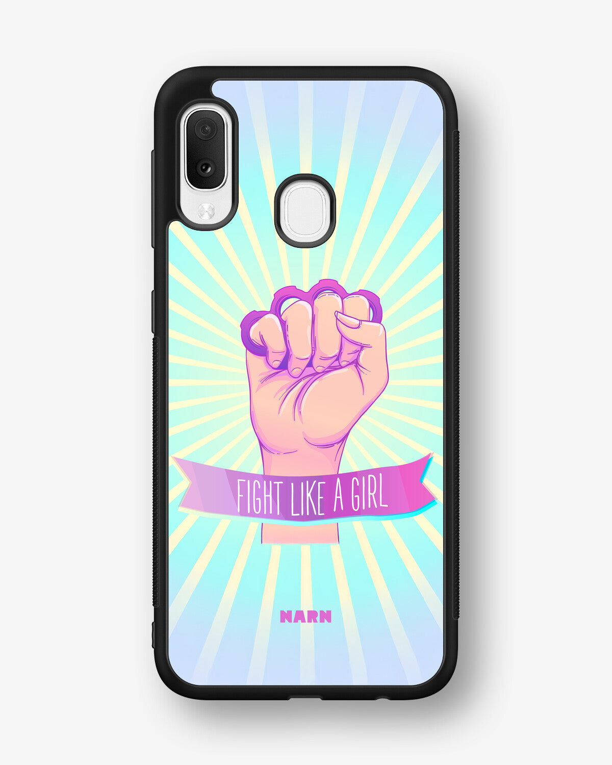 Samsung Galaxy A20e Hard Case – Fight Like A Girl - View 1