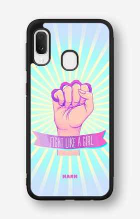 Samsung Galaxy A20e Hard Case – Fight Like A Girl - View 1