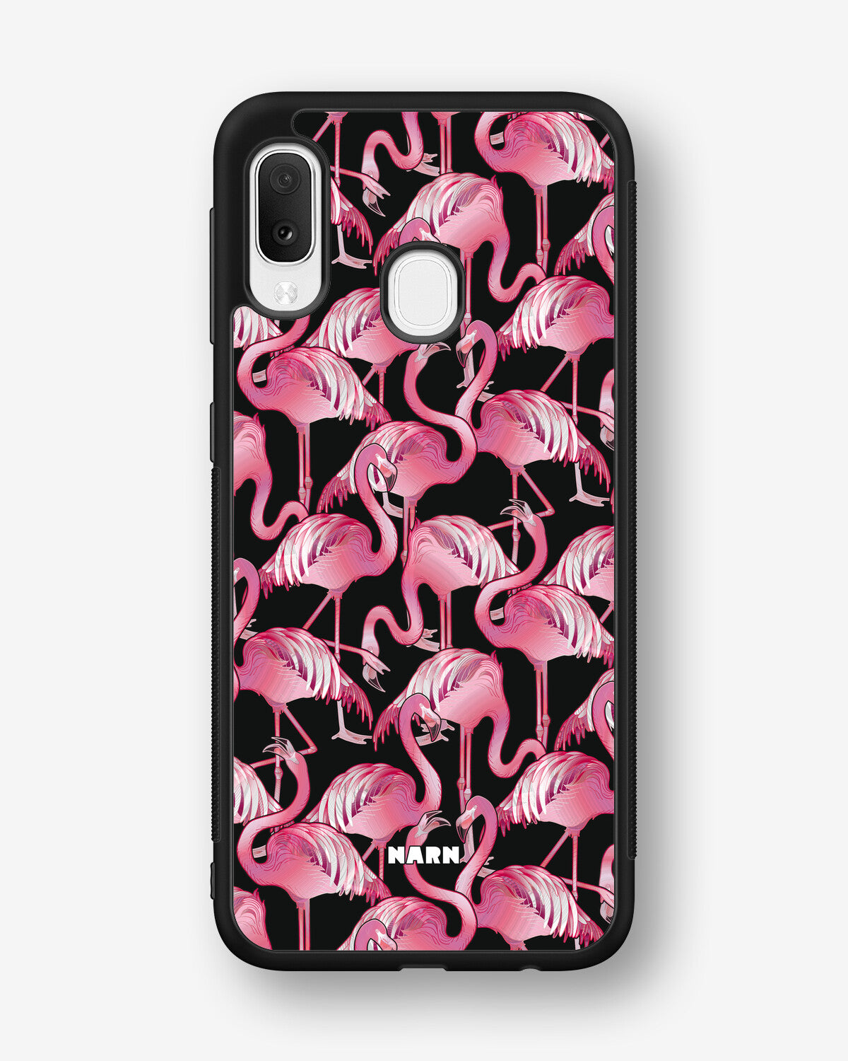 Samsung Galaxy A20e Hard Case – Flamingos - View 1