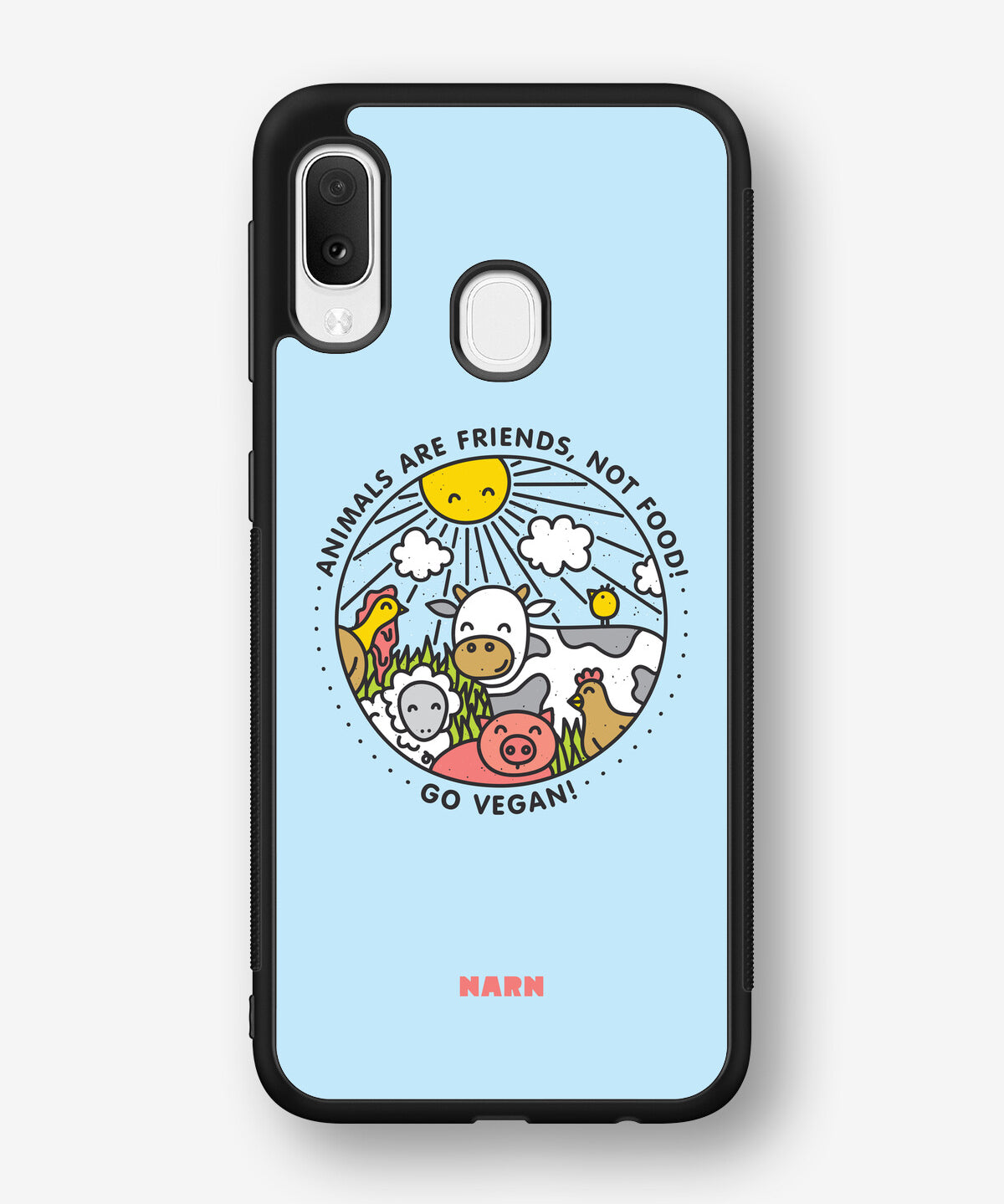 Samsung Galaxy A20e Hard Case – Friends, Not Food - View 1