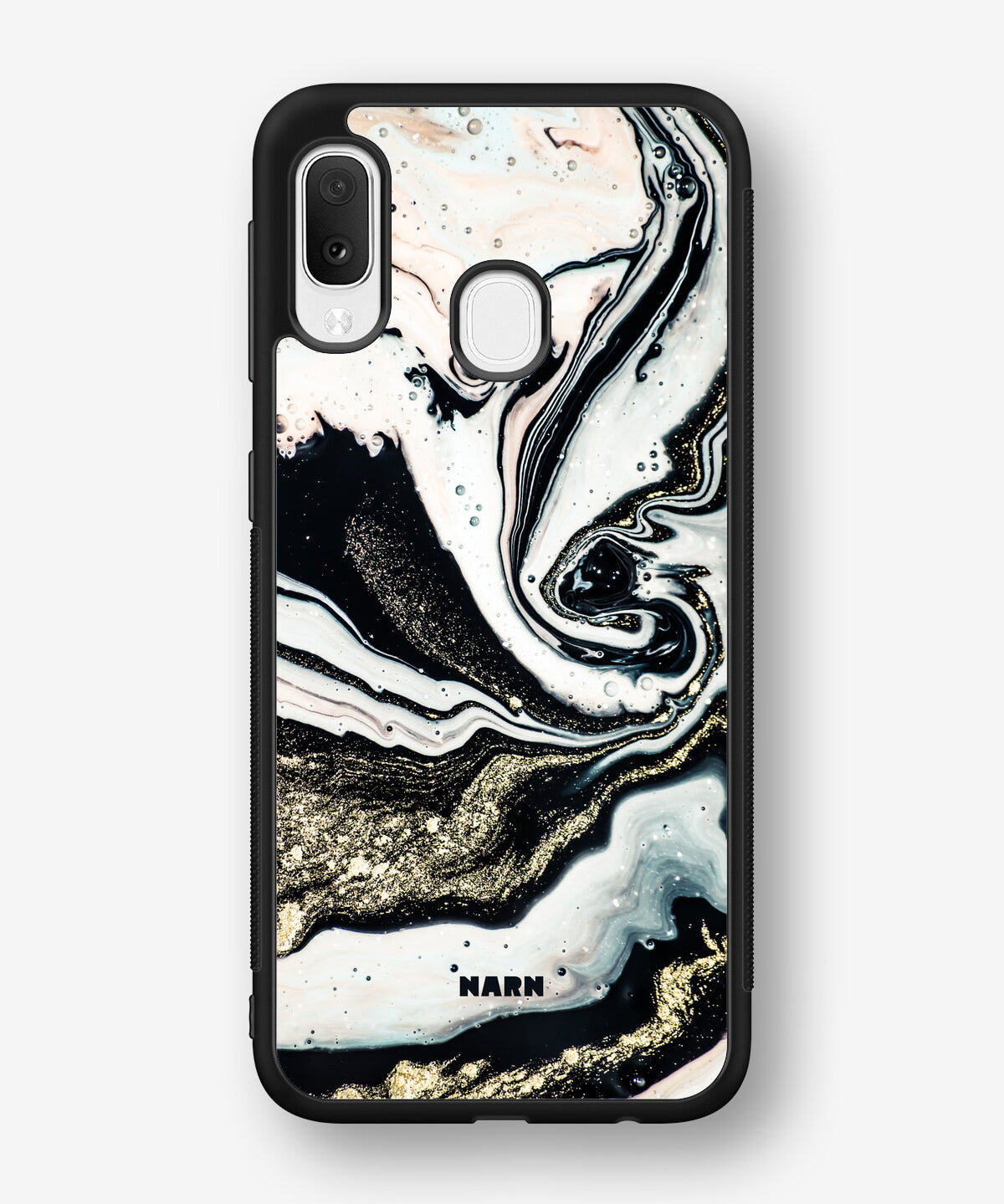 Samsung Galaxy A20e Hard Case – Golden Swirl - View 1