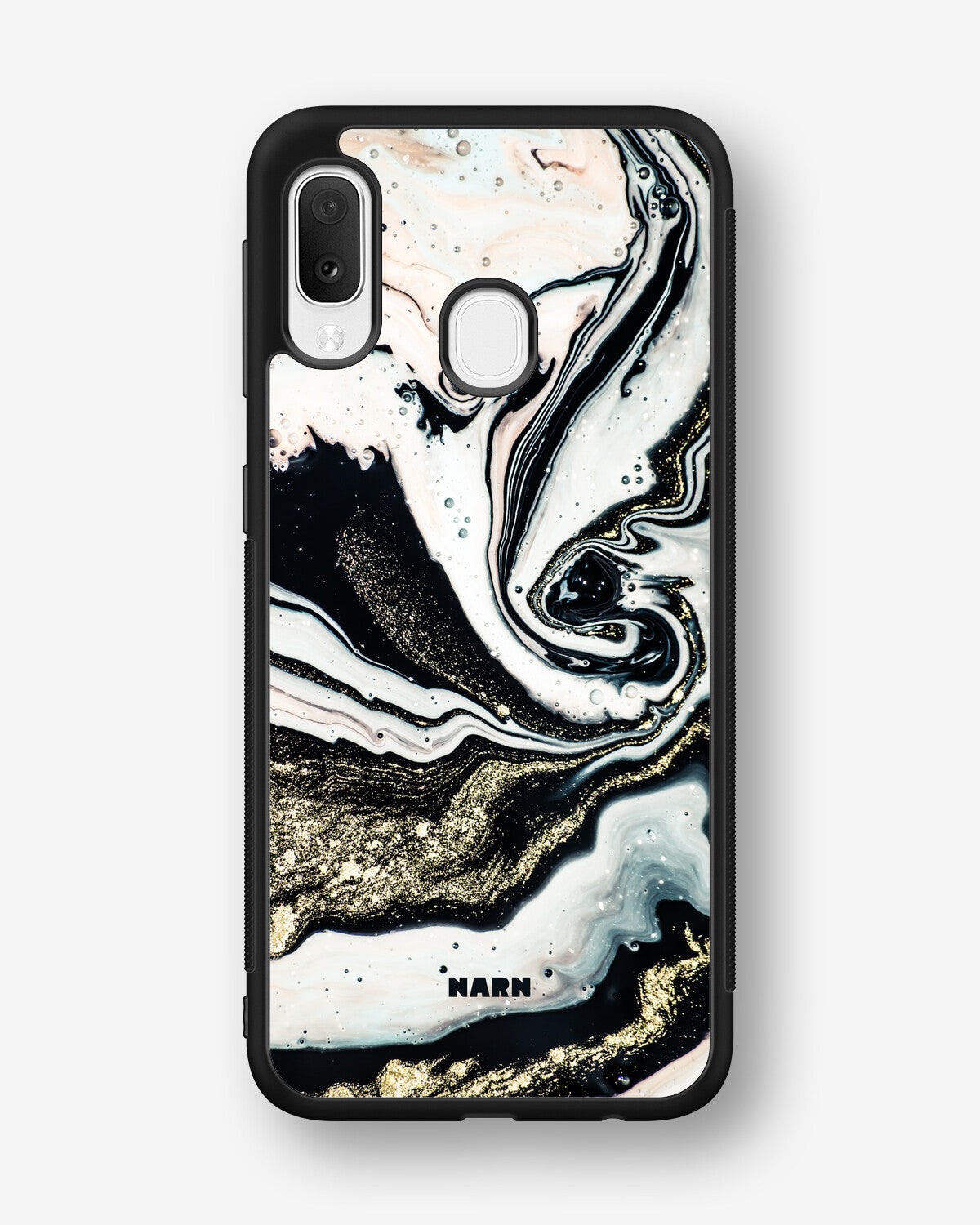 Samsung Galaxy A20e Hard Case – Golden Swirl - View 1