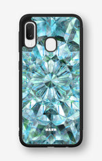 Samsung Galaxy A20e Hard Case – Green Crystals - View 1