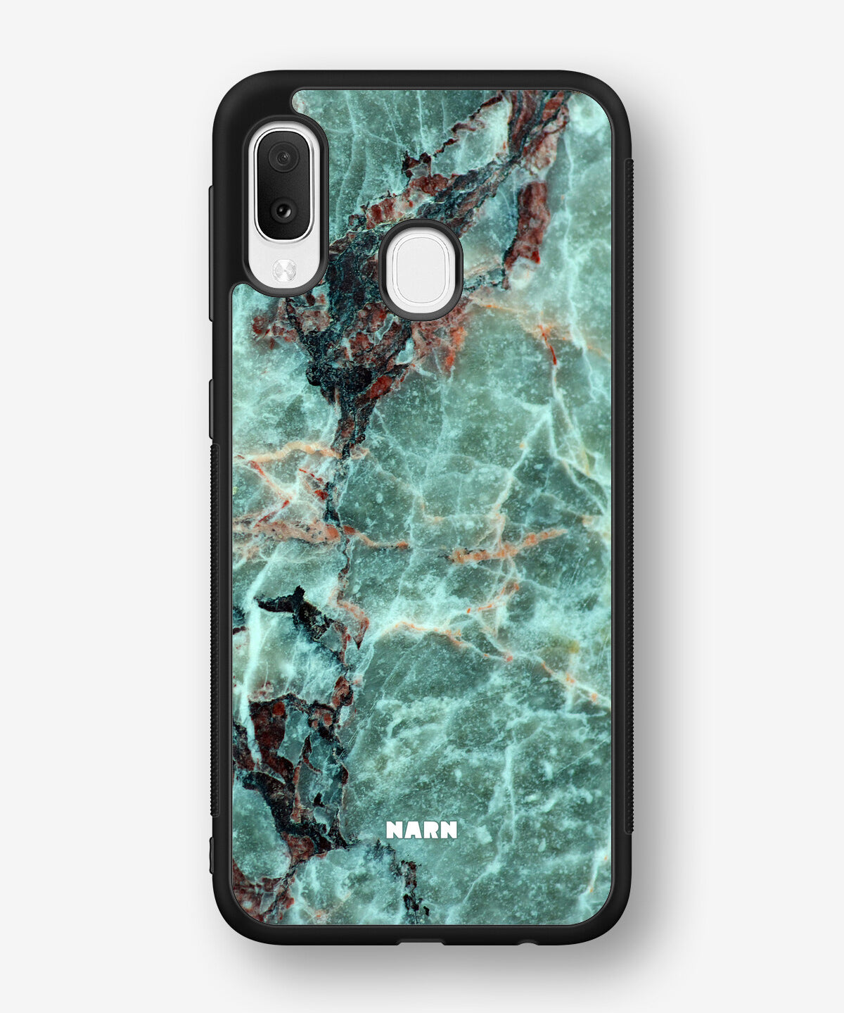 Samsung Galaxy A20e Hard Case – Green Marble - View 1