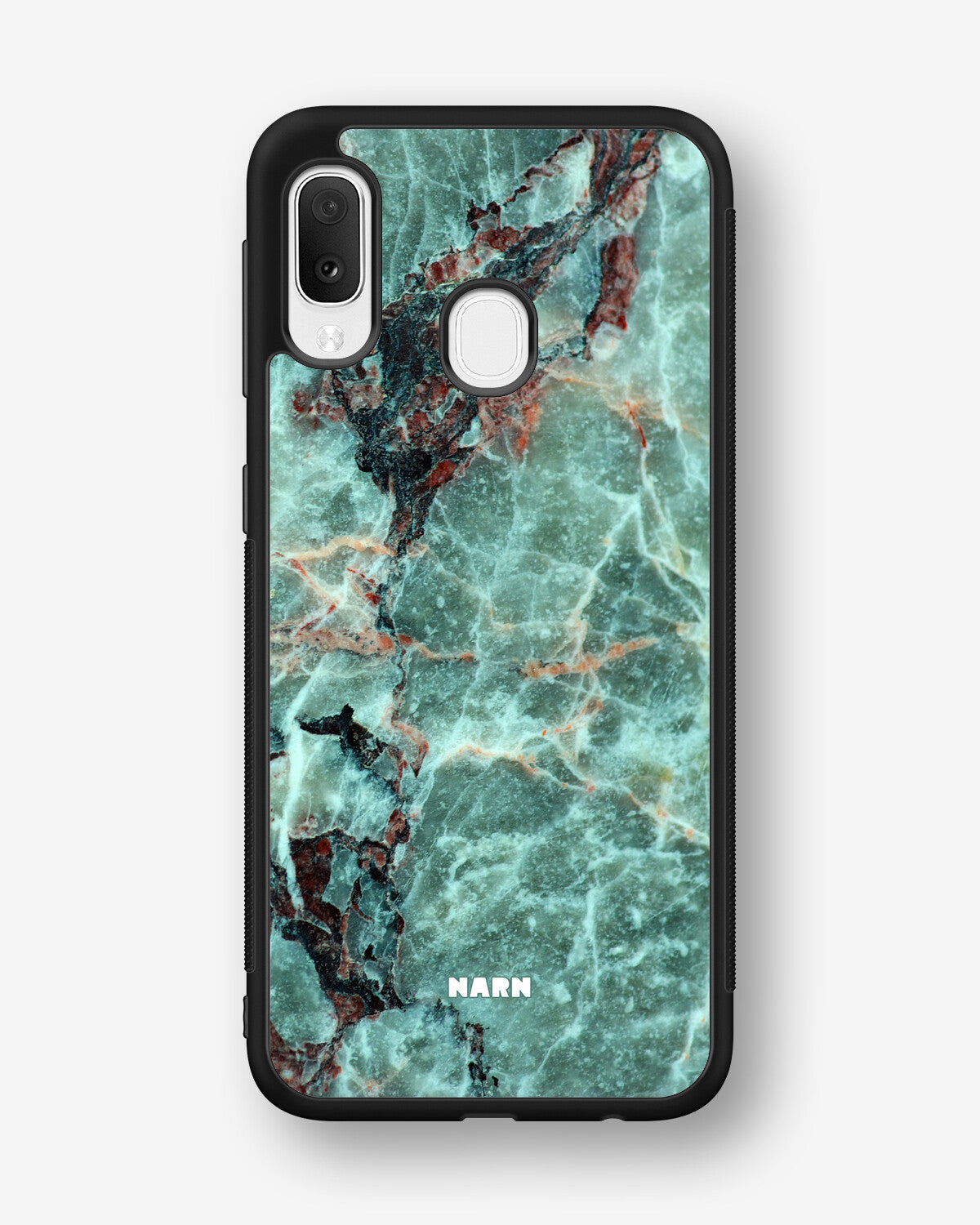 Samsung Galaxy A20e Hard Case – Green Marble - View 1