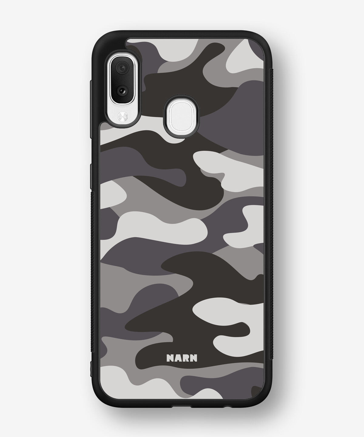 Samsung Galaxy A20e Hard Case – Grey Camo - View 1