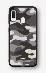 Samsung Galaxy A20e Hard Case – Grey Camo - View 1