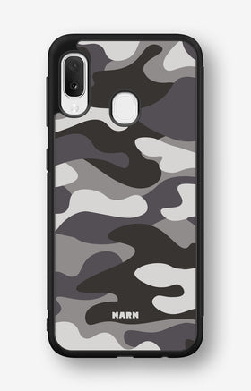 Samsung Galaxy A20e Hard Case – Grey Camo - View 1