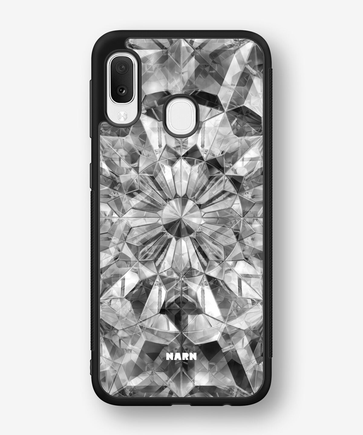 Samsung Galaxy A20e Hard Case – Grey Crystals - View 1