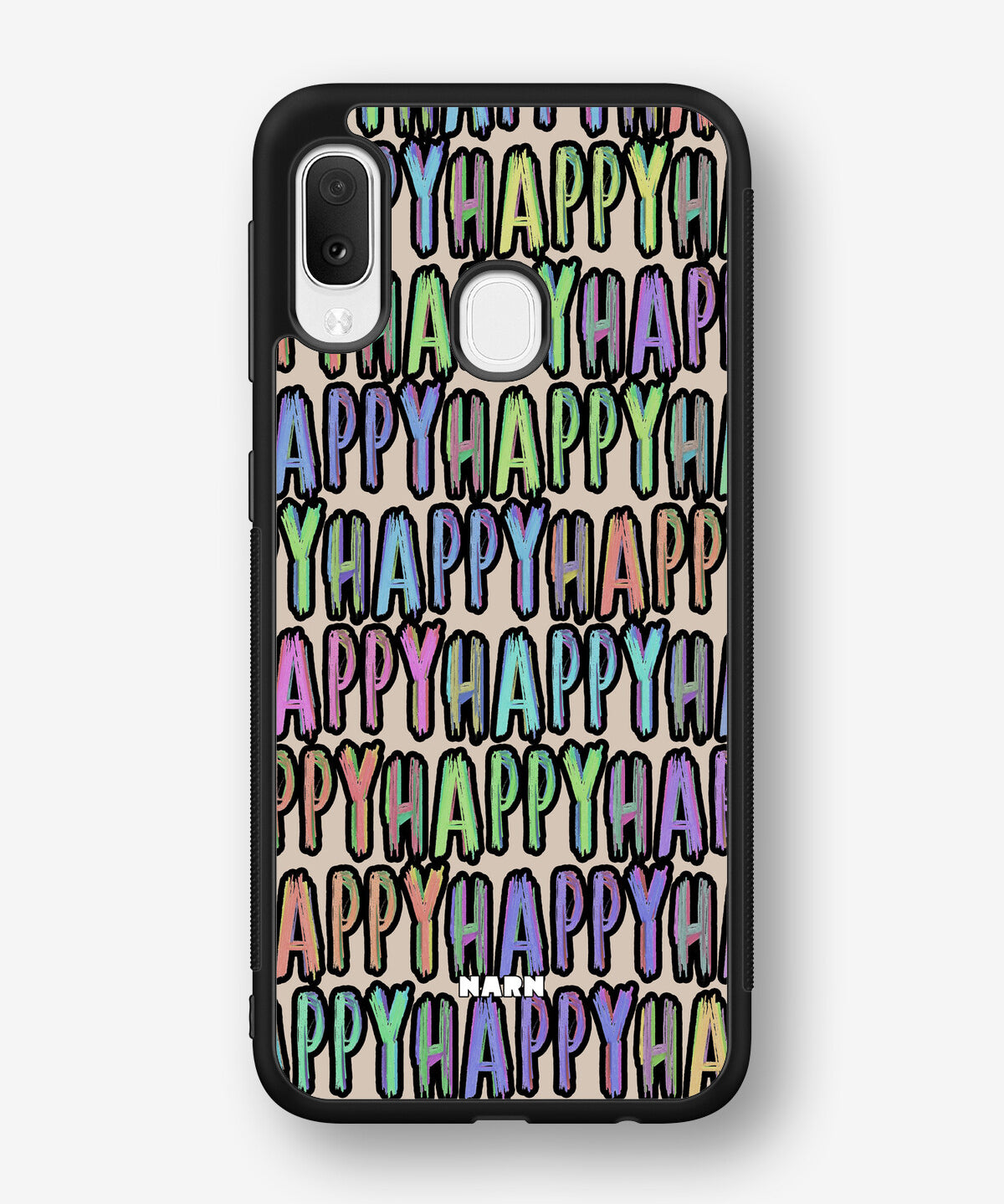 Samsung Galaxy A20e Hard Case – Happy - View 1