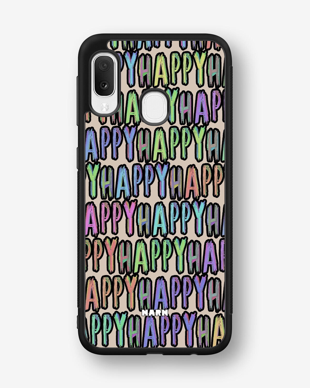 Samsung Galaxy A20e Hard Case – Happy - View 1