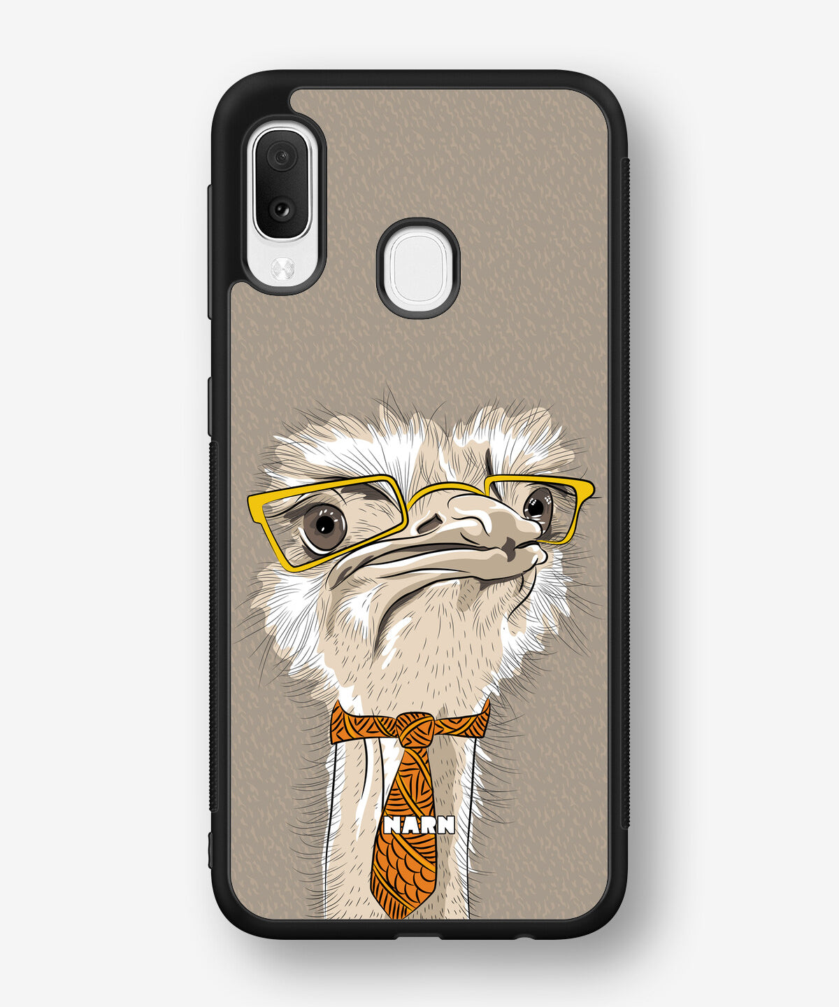 Samsung Galaxy A20e Hard Case – Hipster Ostrich - View 1